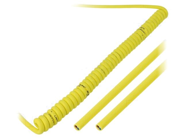 Leiding: spiraalvormig; ÖLFLEX® SPIRAL 540 P; 5G2,5mm2; PUR; geel Leiding: spiraalvormig; ÖLFLEX® SPIRAL 540 P; 5G2,5mm2; PUR; geel